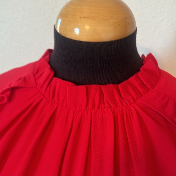 Donna Morgan High Neck Flutter Sleeve Dress size 22W - Picture 3 of 11